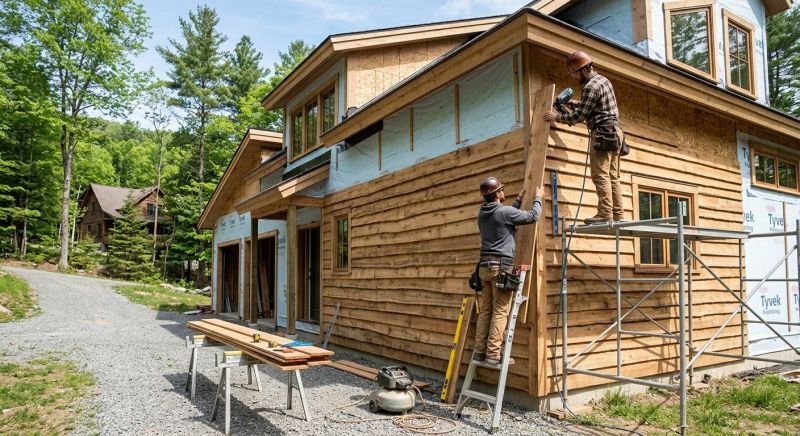 Composite Siding Installation