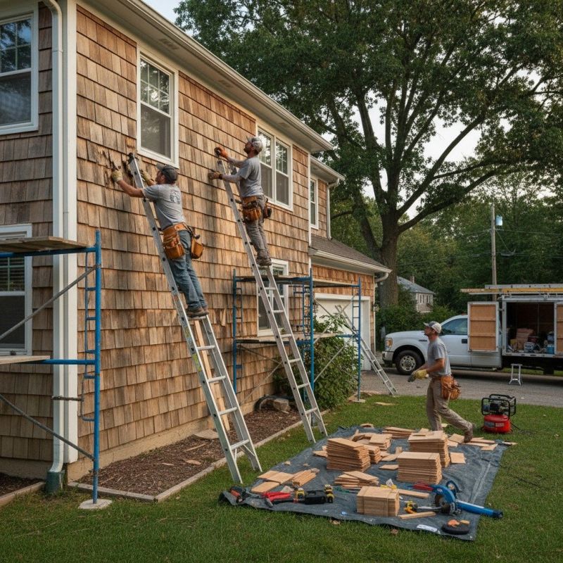 Local Rustic Siding Installation pros at work