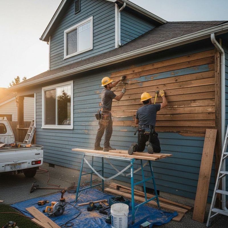 Rustic Siding Installation